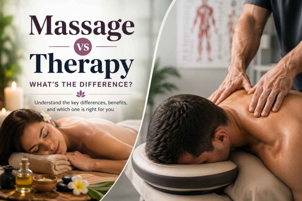 Massage Therapy vs Massage Difference